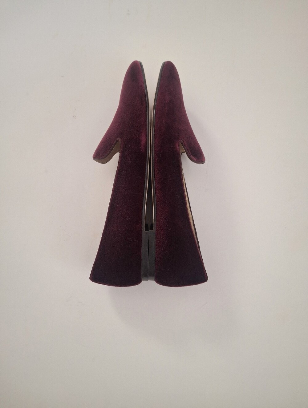 J CREW Velvet Burgundy Smoking Slipper Loafer -Size 9 - Picture 3 of 9
